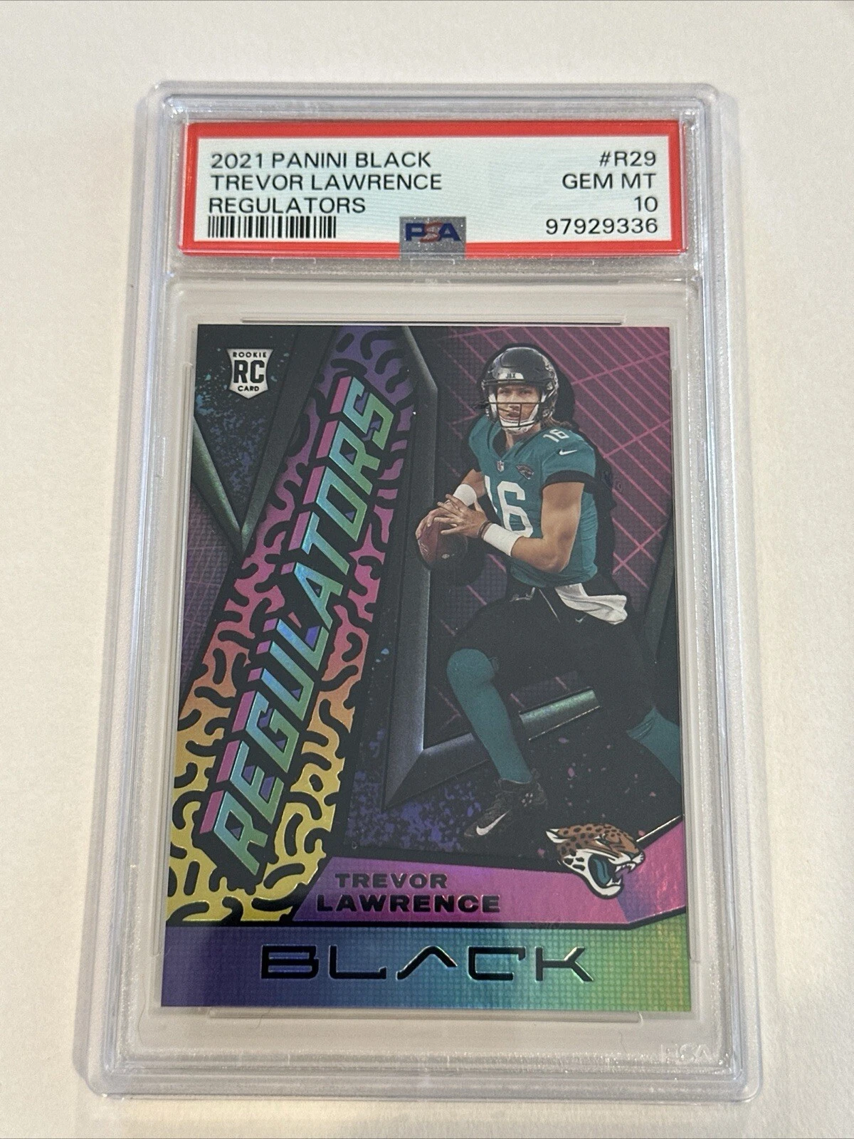 Trevor Lawrence Panini Black Regulators #R29 Base