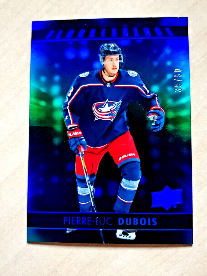 2017-18 Pierre-Luc Dubois Upper Deck Series 2 Blue Fluorescence /50 Rookie #F-46 - Image 2 of 4