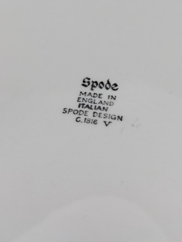 Spode Italian Blue & White Large Octagonal Serving Bowl 25cm Wide x 12.5cm Tall - Picture 7 of 7