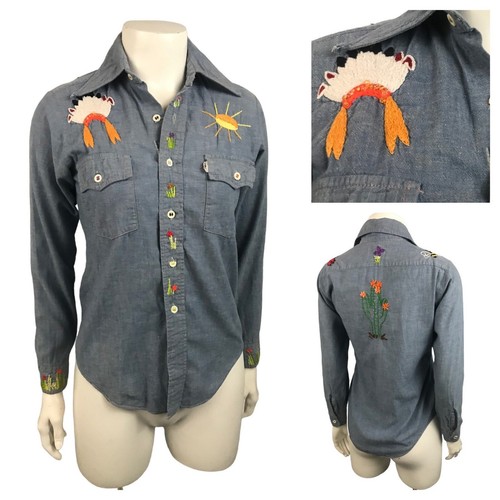 hippie denim shirt