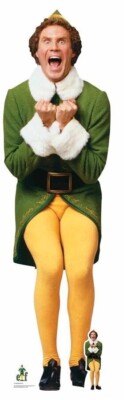 Buddy der Elf Weihnachten Weihnachten lebensgroße Pappe Ausschnitt Stand H 187 cm