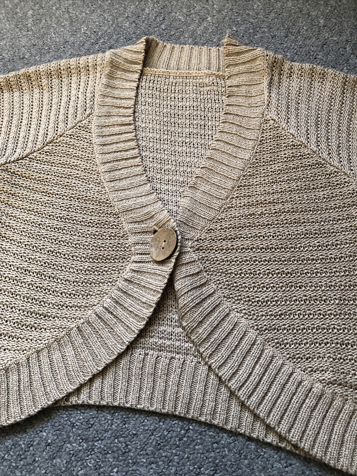 Ladies Beige Bolero Cardigan Size Small (810) From Bon Marche eBay