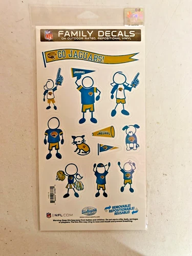 Jacksonville Jaguars Family Decals By Siskiyou Sports