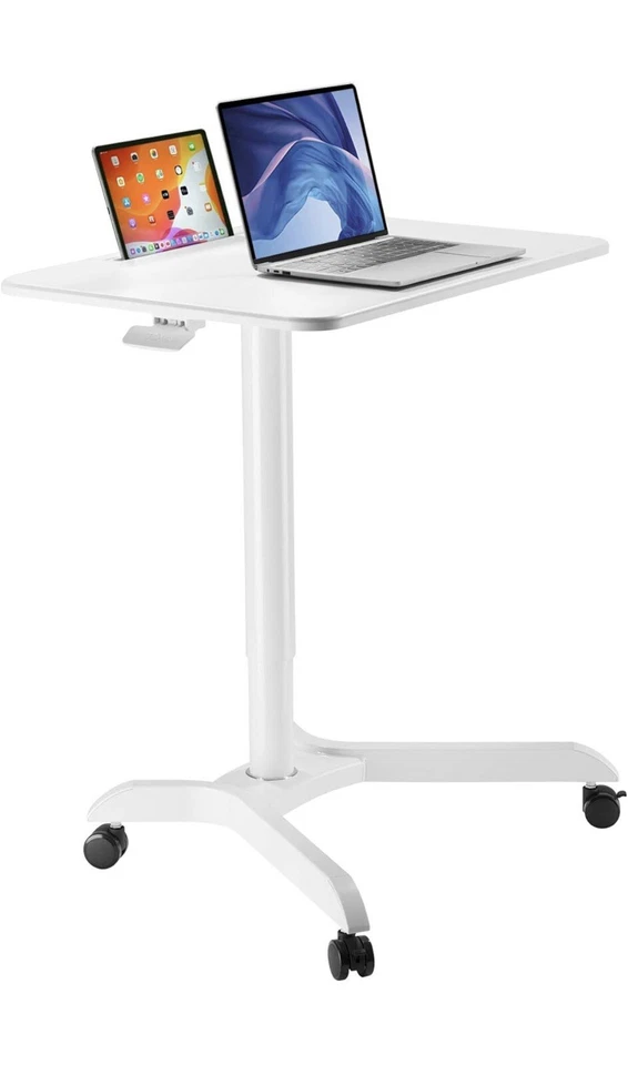 AVLT Carrinho de Mesa Móvel Pneumático para Laptop NOVO - BRANCO - Imagem 2 de 4