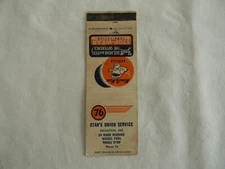 Arlington Oregon Union 76 Truck Stop automotive service station low#76 matchbook