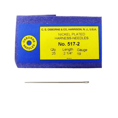 Pack of 25 Harness Needles #517 (517-2) Size 2 Made in USA