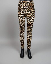 Image of Girls 'wild leopard' design full length leggings, brand new, choice of kids size