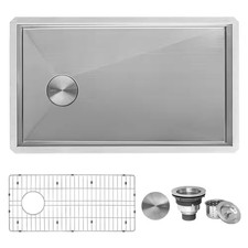 Tribeca 27 In. Undermount Single Bowl 16-Gauge Stainless Steel Kitchen Sink with