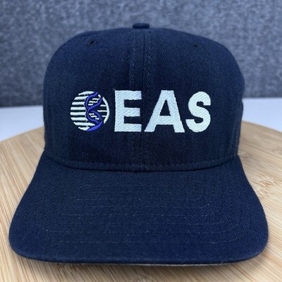 Vintage Y2K EAS Logo Hat Cap Snapback New Era Snapback Size M-L Wool Made USA