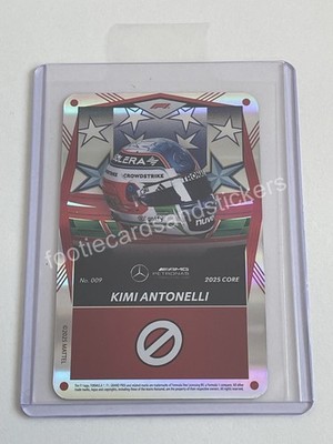 2025 UNO Elite F1 Formel 1 RED FOIL CARD #009 KIMI ANTONELLI HELM