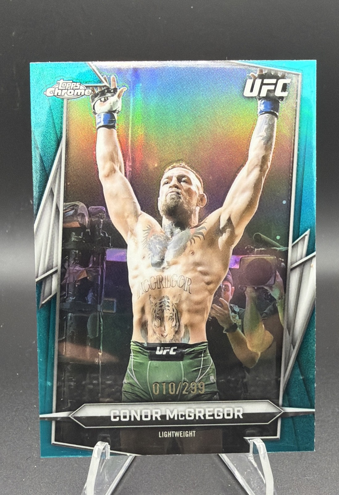 2026 Topps Chrome UFC - Conor McGregor #5 Teal Refractor /299
