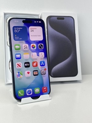 Apple iPhone 15 Pro Max A2849 1TB Blue 97% battery health Unlocked phone