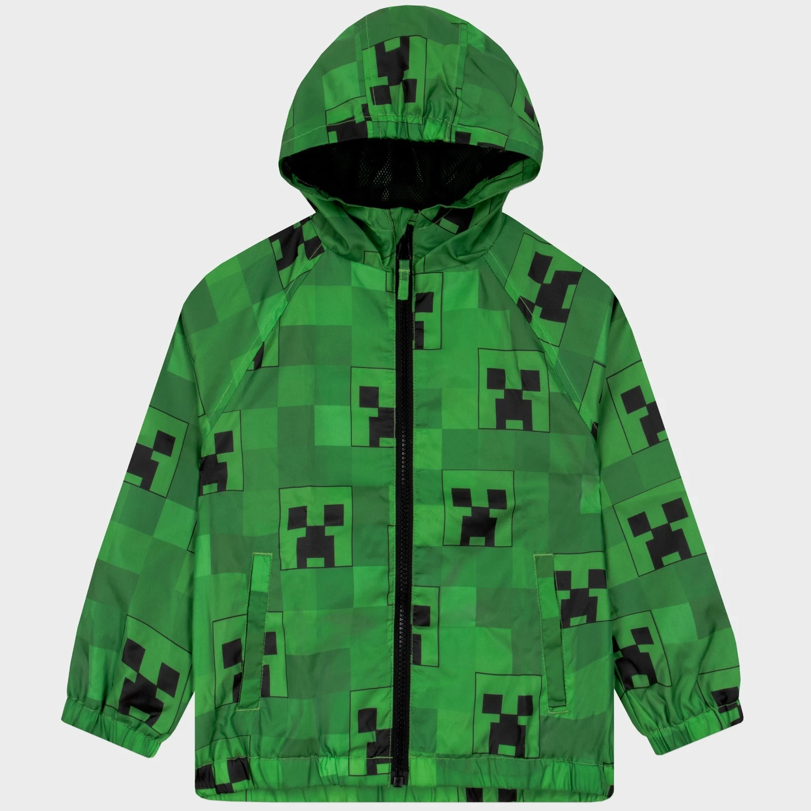 Minecraft Raincoat | Creeper Coat | Boys Rain Coat | Gamer Hooded Jacket