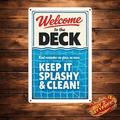 Welcome to Our OOL Rust Free Heavy Metal Wall Art Sign 8x12