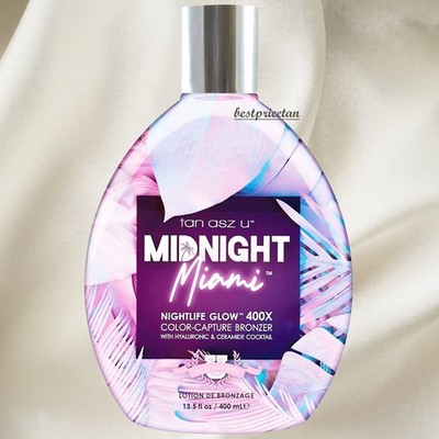 Tan Asz U MIDNIGHT MIAMI NIGHTLIFE GLOW 400X  Bronzer Hyaluronic Tanning Lotion