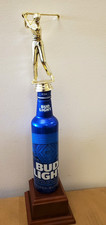 Unique Golf award, trophy, about 16" High, w/ engraving, Bud or Bud Light column