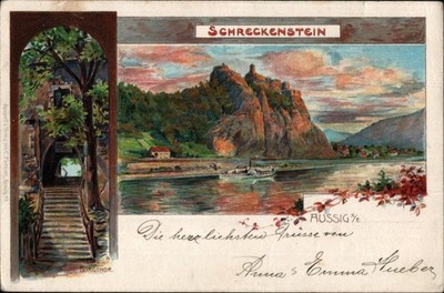 Aussig a/E, Schreckenstein 1900