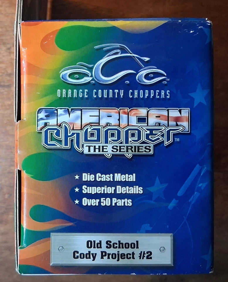 1:18 American Chopper Cody's Project 2 Old School Harley Chopper Orange County - Image 3 of 4