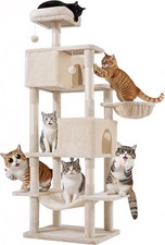Cat Tree Indoor Cats 66 Inches Cat Tower W/ Scratching Post Multi-Level Climbing