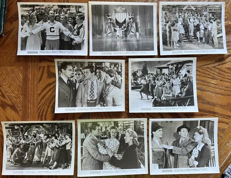 (8) 1942 “Youth On Parade” Original 8 X 10 Black & White Photos.