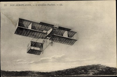 Postcard NOS Aeroplane, l'Aeroplane Paulhan, Biplane - 10356919