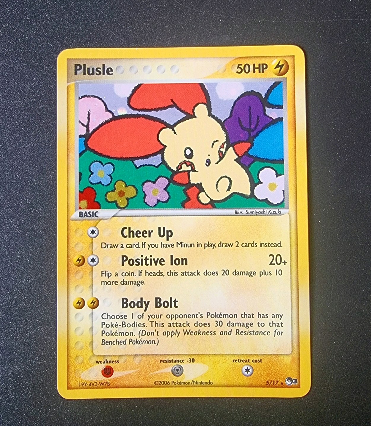 Pokemon - Plusle - 5/17 Holo - 2006 Pop Series 3  - Light Play
