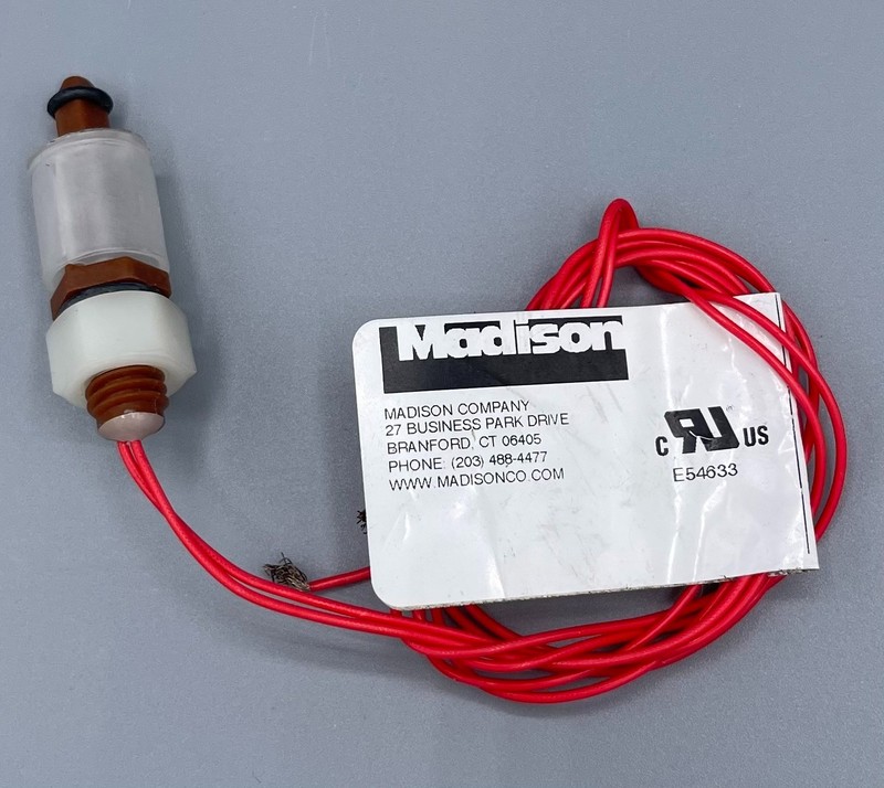 Madison Company M3326-NO Subminiature Float Switch, PP, 3/8" Bulkhead, NO, 0.75