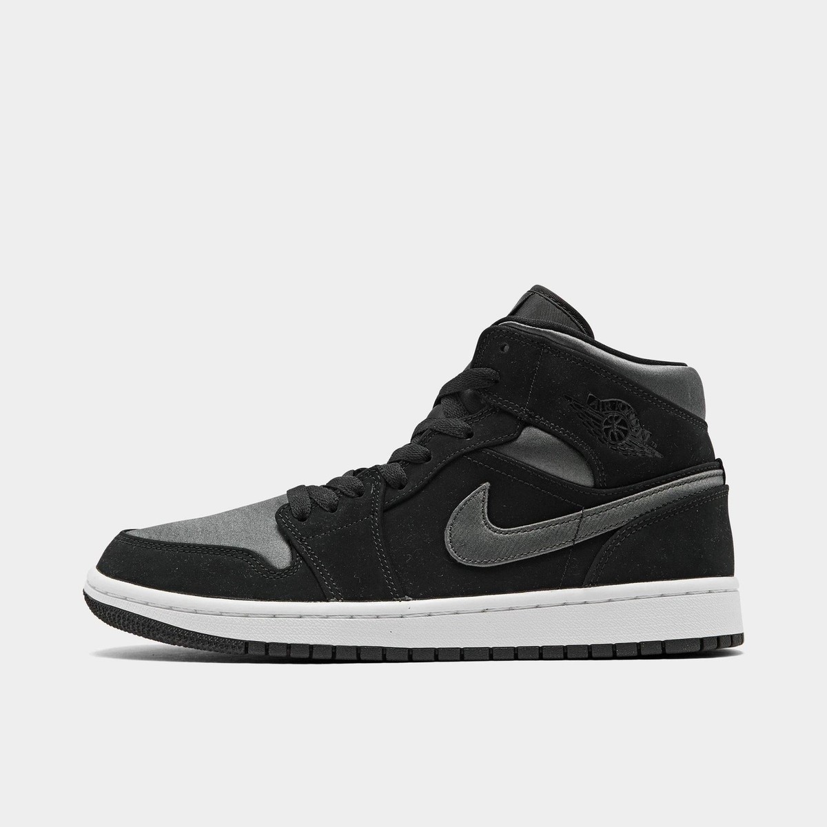 852542-012] MENS AIR JORDAN RETRO 1 MID 'NYLON BLACK ANTHRACITE