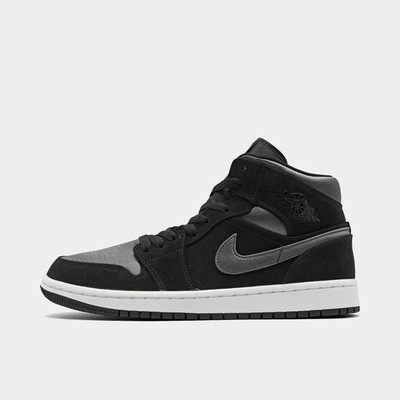 852542-012] MENS AIR JORDAN RETRO 1 MID 'NYLON BLACK ANTHRACITE