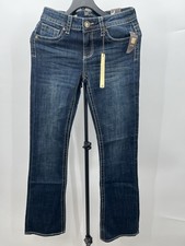 KUT From The Kloth Natalie High Rise Bootcut Jeans Dark Wash Flap Pockets NWT 0