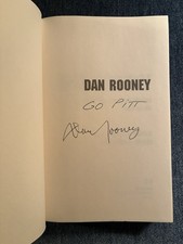 SIGNED DAN ROONEY “MY 75 YEARS WITH THE PITTSBURGH STEELERS” AUTOGRAPH 