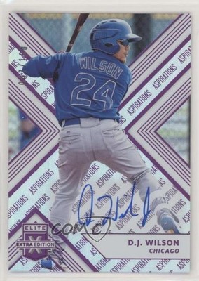 2018 Panini Elite Extra Edition Aspirations Purple 47/100 DJ Wilson #97 Auto hg6