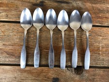 6 pc Set PAUL REVERE Oneida Community Stainless 6" Teaspoons