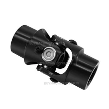 13/16" 36 Spline X 3/4" Round Steering Shaft Universal U Joint Coupling Black