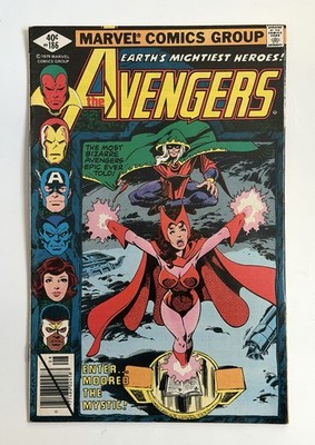 1979 Marvel Comics The Avengers #186 (Scarlet Witch, Vision, Captain America)