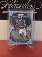 2021 Panini Prizm DeVonta Smith No Huddle Disco Prizm Variation #335 Rookie RC