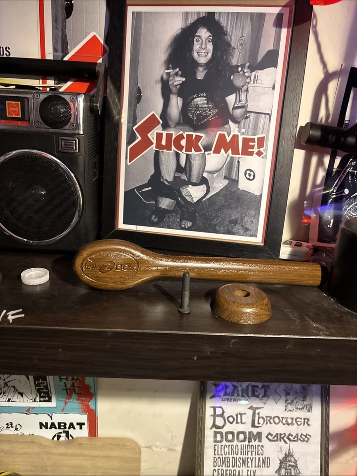 La-Z-Boy OEM Recliner Handle Kit – Wood Lever, Escutcheon & Hardware (New) - Image 4 of 4