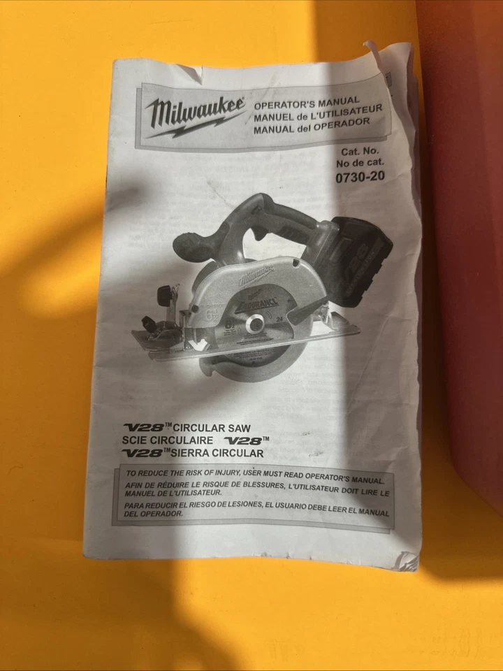 Milwaukee 0730-20 V28 6 1/2 Metal Cutting Saw Kit - Image 2 of 4