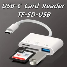 USB-C to SD/TF/Micro SD Card Reader OTG Adapter