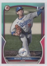 2023 Bowman Draft Aqua & Pink Gradient /199 Wyatt Crowell #BD-63 00ht