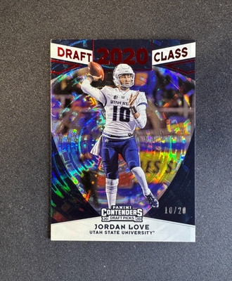 2020 Contenders Draft Class Jordan Love RC Holo #20 Packers Rookie #d 10/20