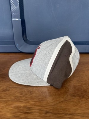 Y2K Vintage Rocawear Fitted Hat Size L/XL Gray and Brown Red