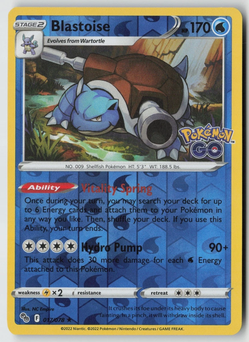 Blastoise 017/078 Pokémon GO for sale | eBay