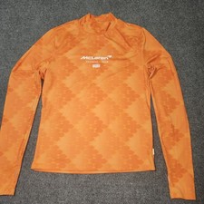 Levis McLaren F1 Shirt Womens Large Orange Second Skin Racing Streetwear