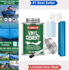Vinyl Cement Waterproof PVC Glue 4.4 oz Pool Liner Patch Kit Inflatable Repair
