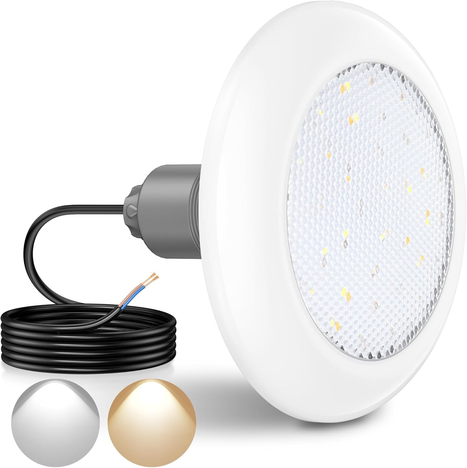 Faro Piscina LED 18W Filettatura 2" | Luce Bianco e Blu IP68