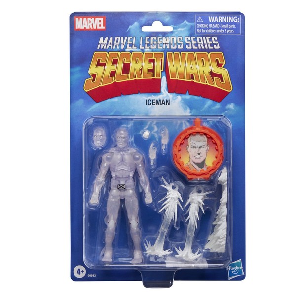 Marvel Legends Series Secret Wars Ice Man, X-Men Retro Marvel Comics Action-Figu-image