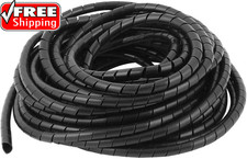 Spiral Cable Wrap - 5.5 Ft 1" Spiral Wire Wrap Cord Covers Bundle Sleeve Hose fo