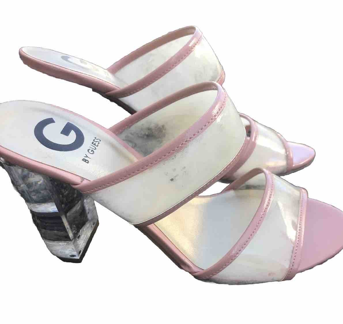 G by Guess Brayla Dark Pink Strappy High Heel Sandals Size 7M