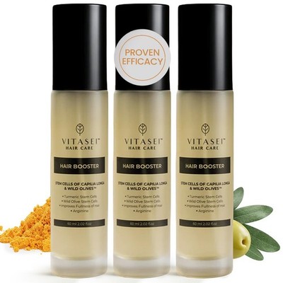 Vitasei Hair Booster 2 Fl Oz (3 Pack)   Revitalizing Serum with Clear 